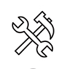 two tools crossed icon