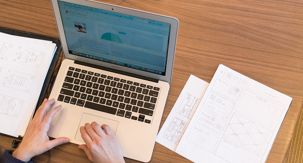 Someone on the computer