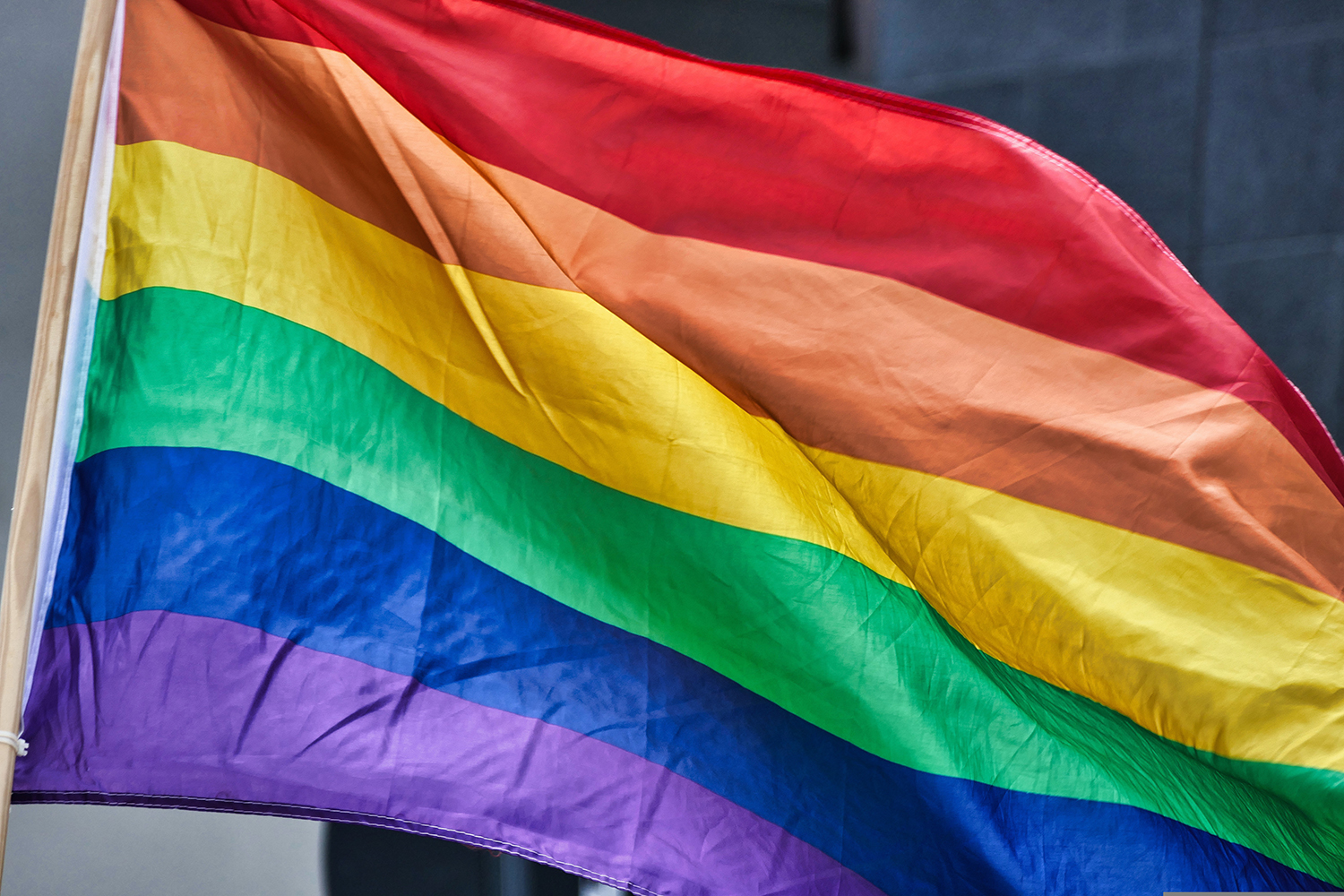 A rainbow flag