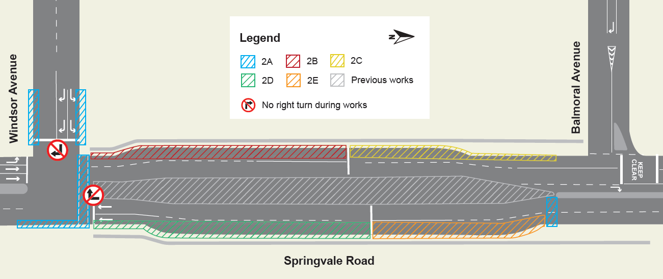 Map showing project works