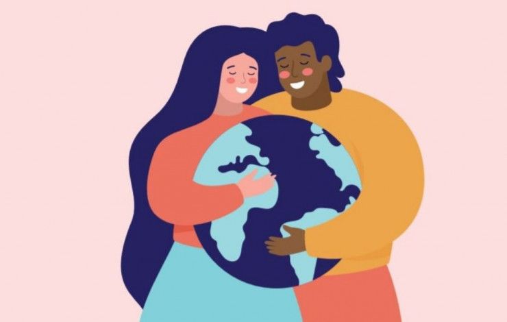 Graphic of world