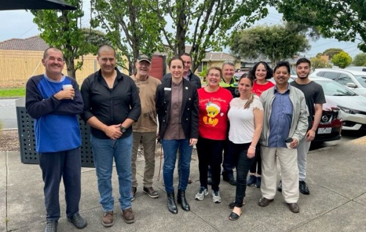 Councillor Lana Formoso meets with local residents and police