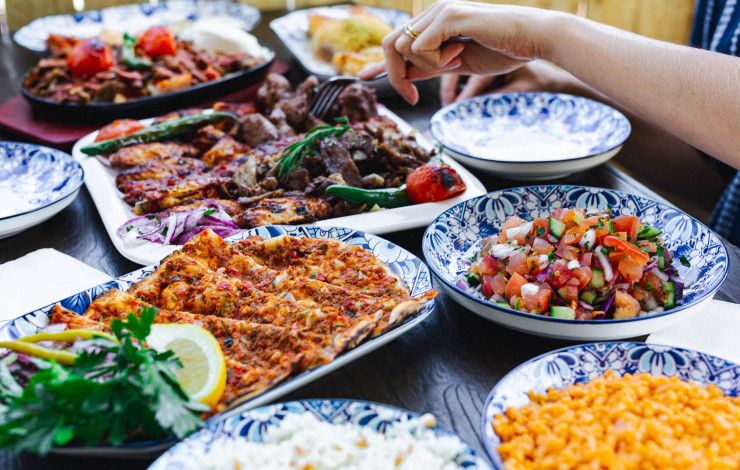 Variety of food