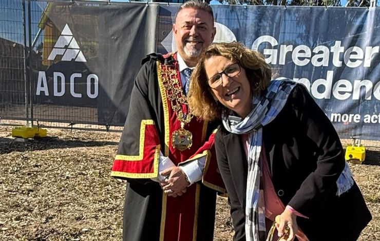 Cr Rhonda Garad and Mayor Jim Memeti