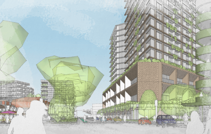 Drawing of the Dandenong Market Precinct