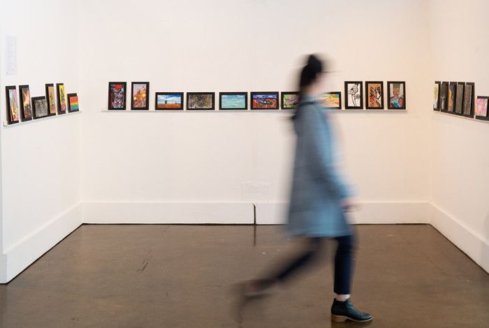 Walker Street Gallery Space Lady Walking By