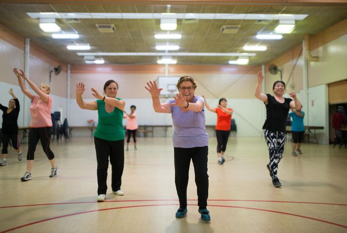 Seniors dance group