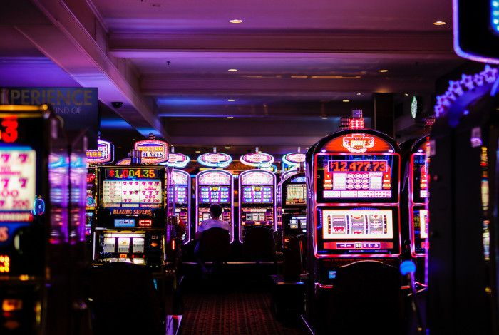 room full of pokie machines