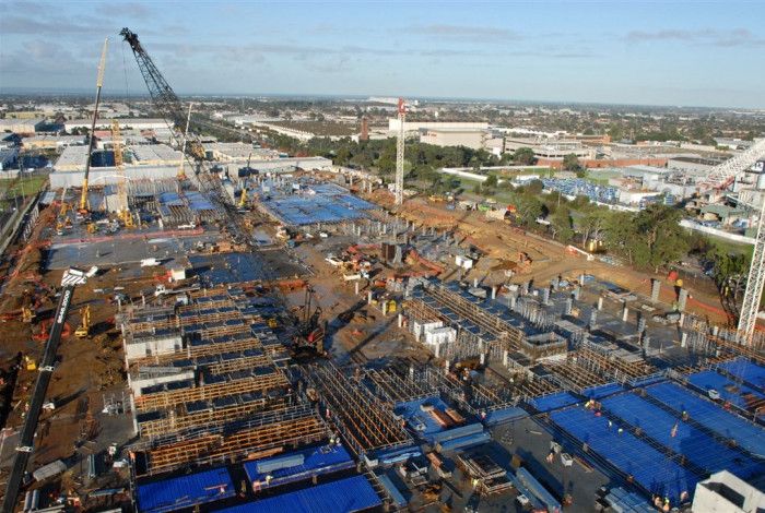 large building being constructed