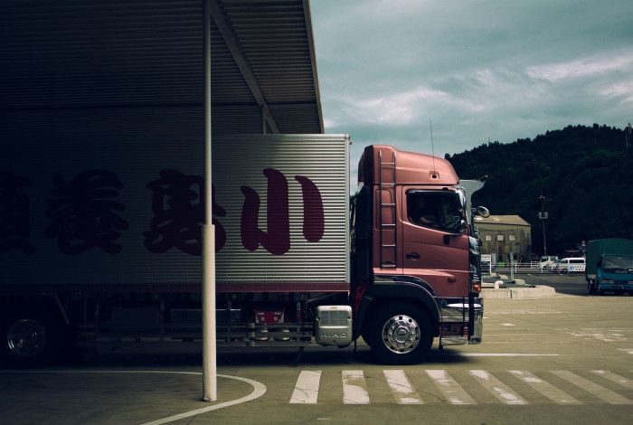 truck under underpass