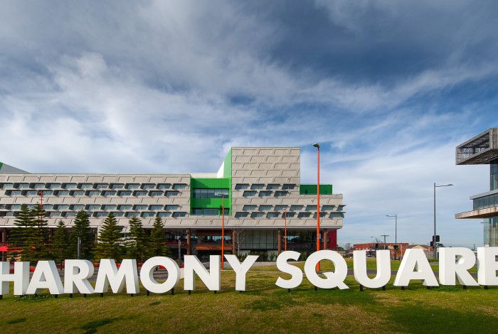 Harmony Square oversize letters