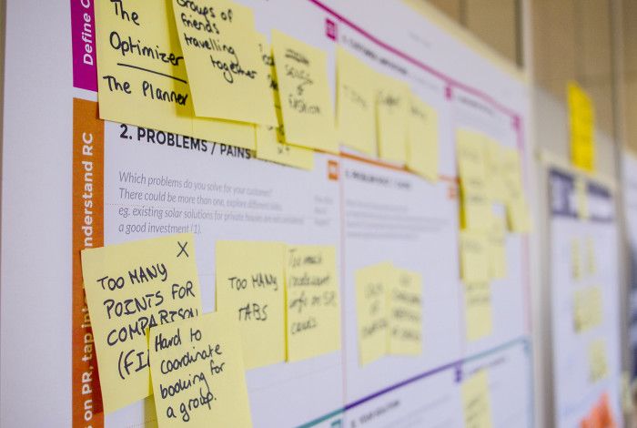 Stick notes, planning