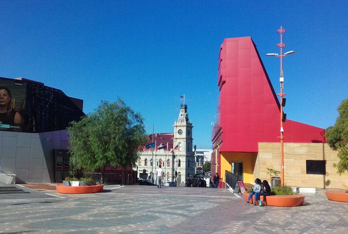 Harmony Square looking towards the Drum