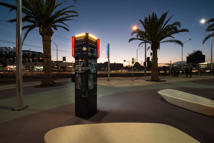 Springvale Station at night