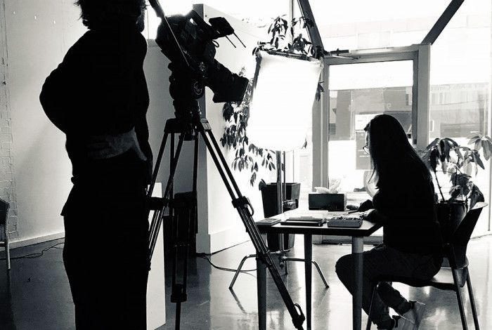 filming of artist workshop