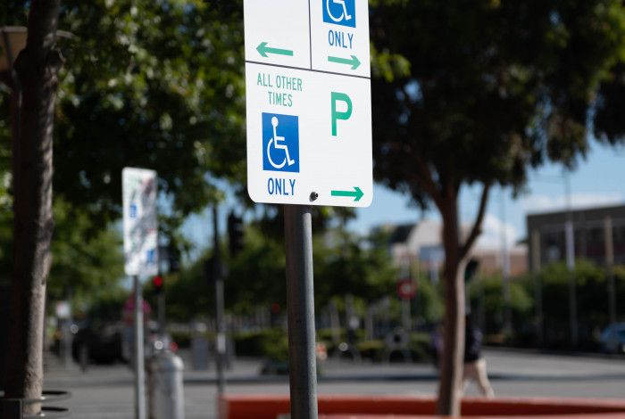Disabled parking signage
