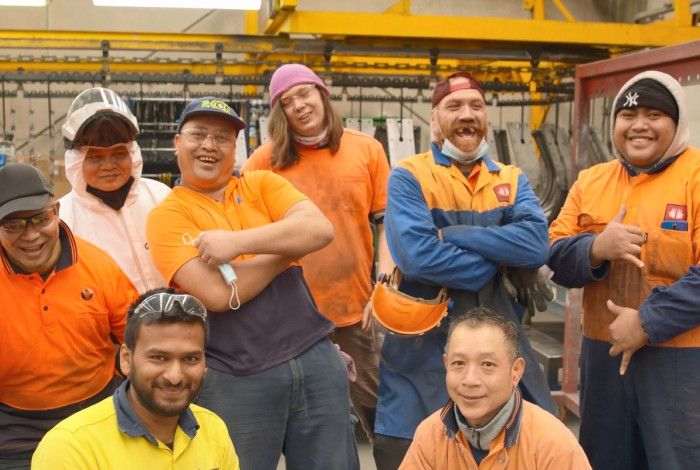 Happy workers