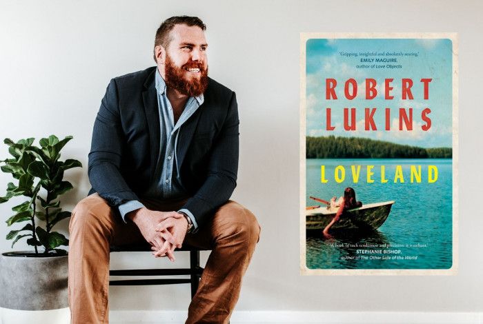 Ben Hobson and the cover of the book Loveland
