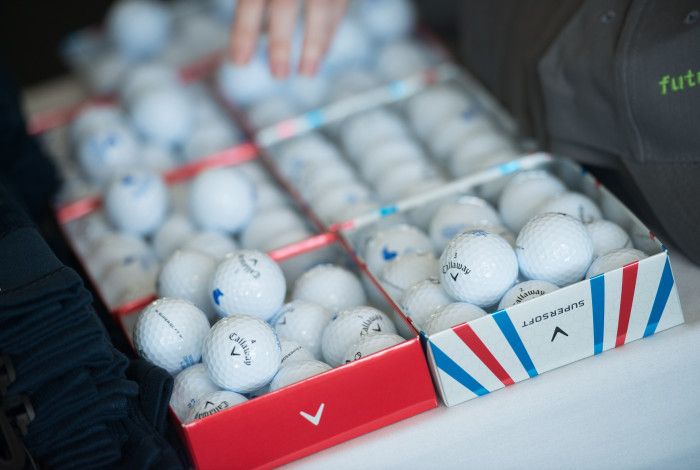 a box of golf balls