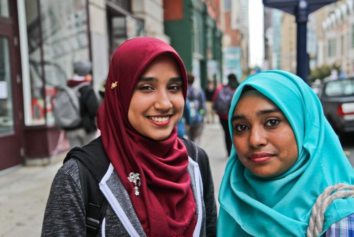 Two ladies smiling