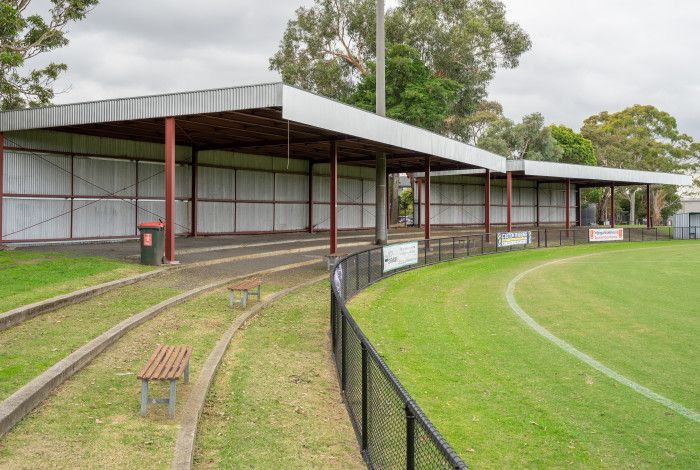 Grandstands at Springvale Reserve