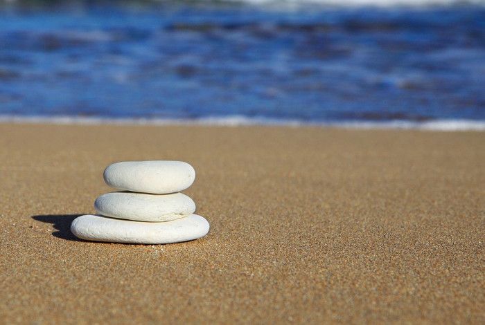 Rocks on beach