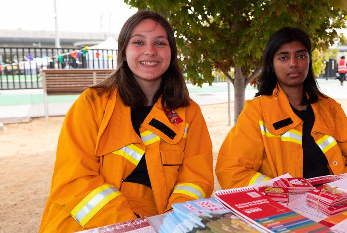 Two volunteers