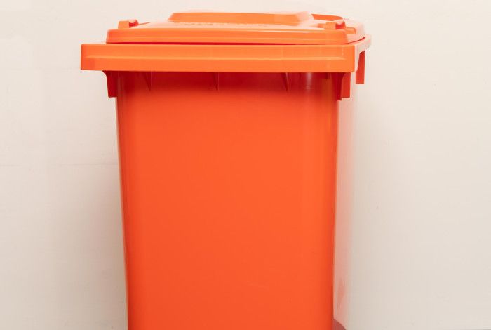 orange bin