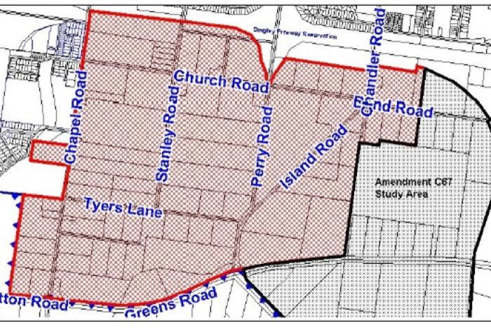 Keysborough South DCP area map