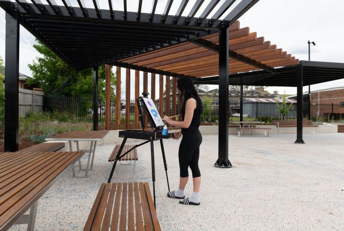 Pop Up Painting Frank Street Open Space