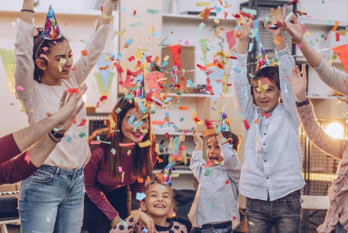 People celebrating