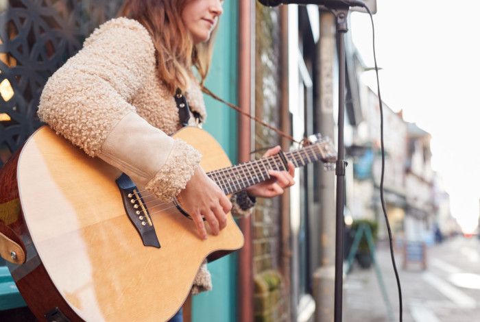 a busker