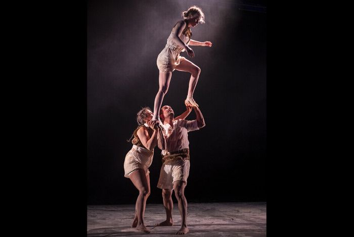 People doing acrobatics