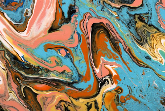 Acrylic pour painting
