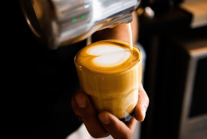 Coffee being poured