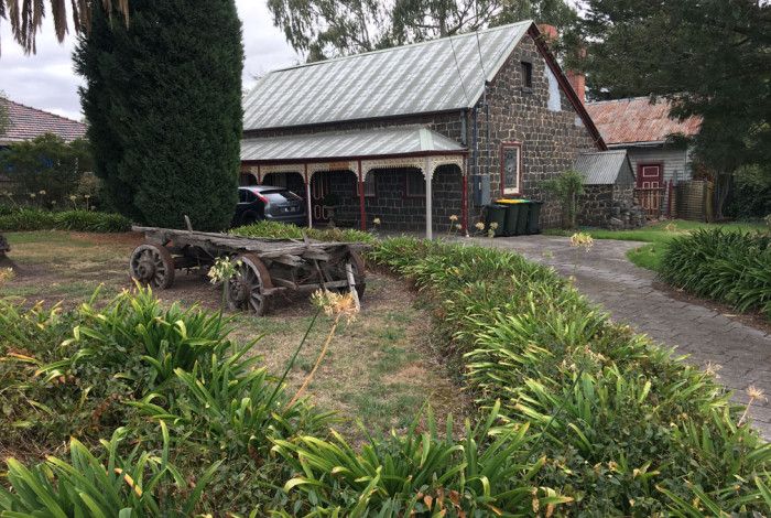 front of Ziebell's Farmhouse
