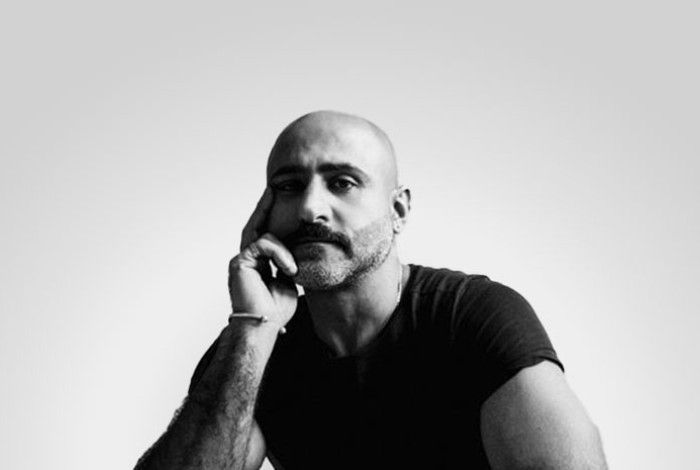A black and white image of Ibrahim Ahmed