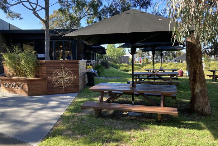 Front entry to Arcobar restaurant