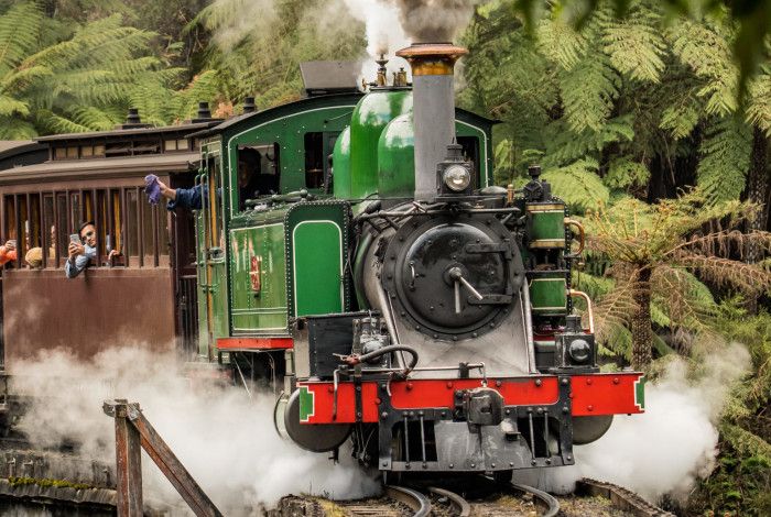 Image showing the front carriage of Puffing Billy 