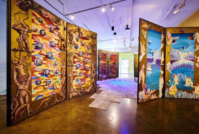 The Maze exhibition in situ.