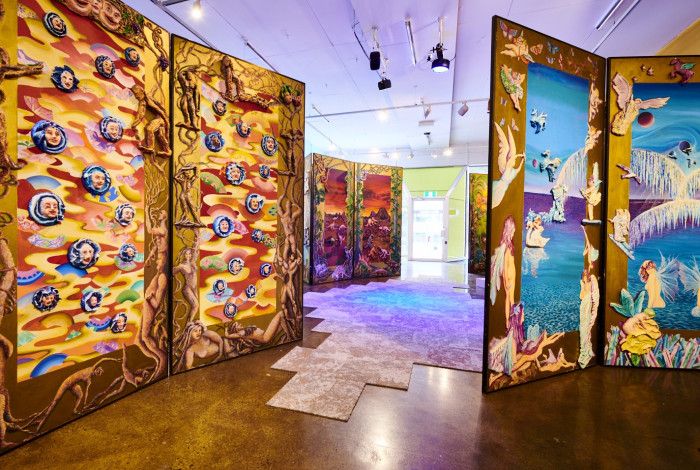 The Maze panels on display