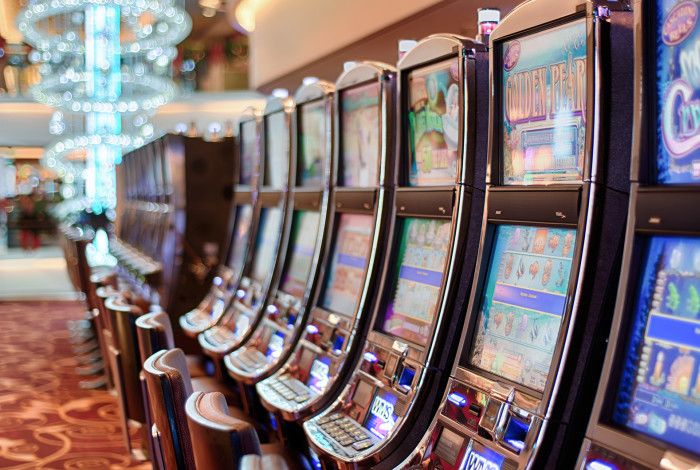 Gambling machines in a venue.