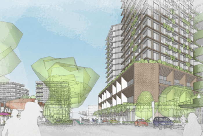 Drawing of the Dandenong Market Precinct