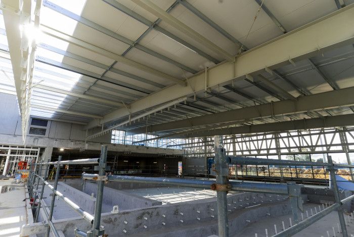 Roof over Oasis Aquatics and Wellbeing