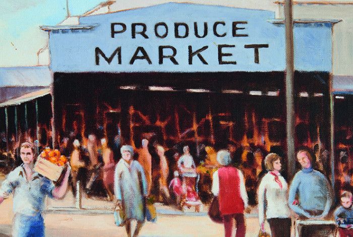 Drawing of the Produce Market