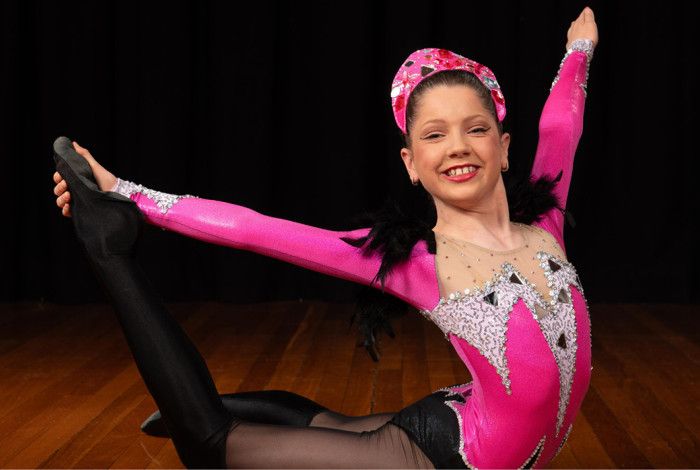 A girl dancing