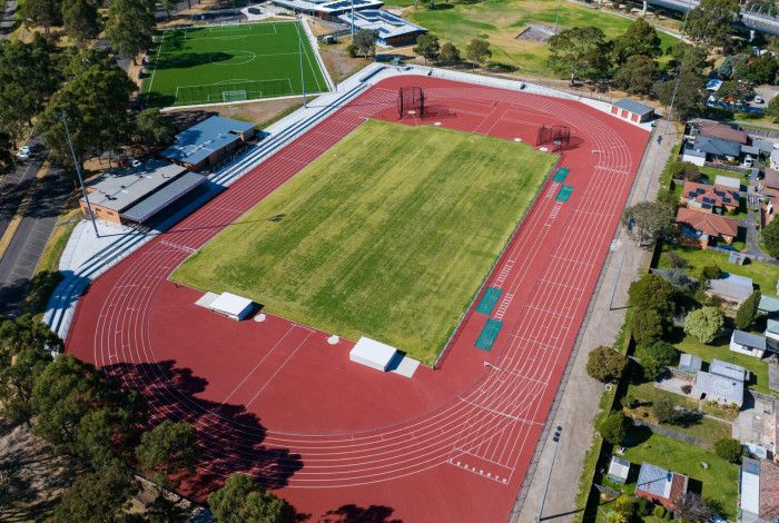 Ross Reserve running track from above