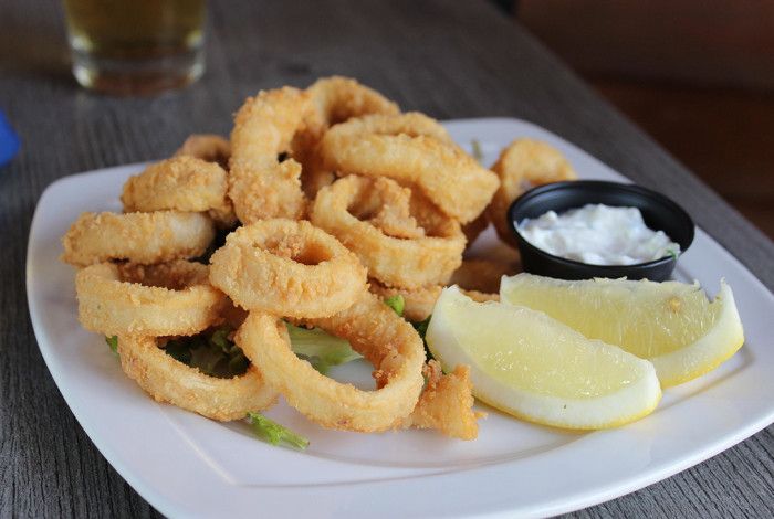 A plate of calamari