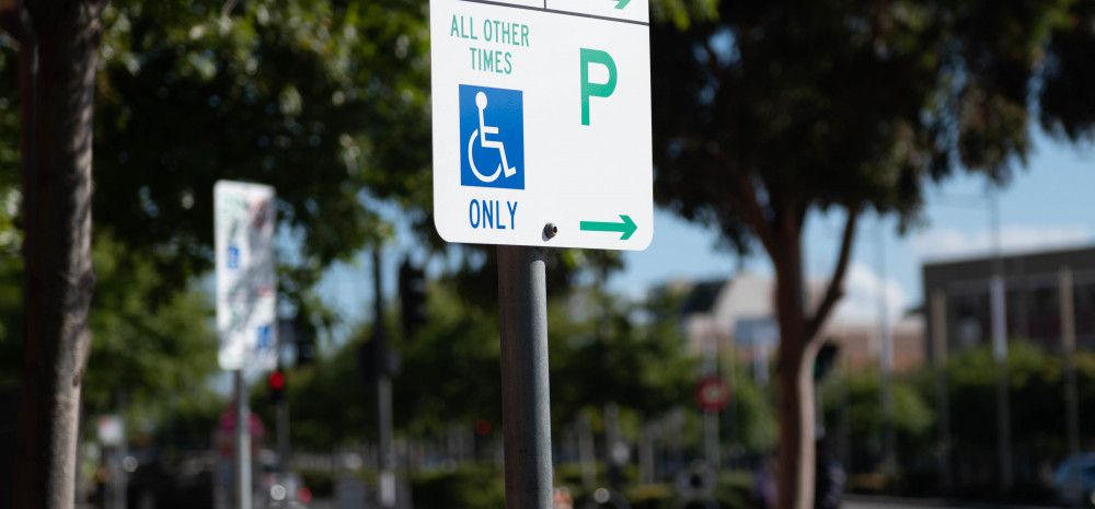 Disabled parking signage