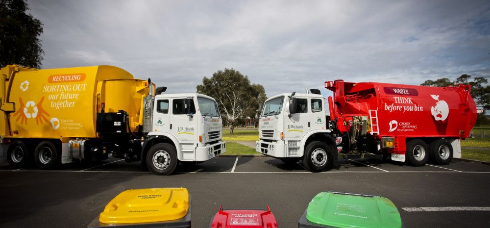 Trucks and bins